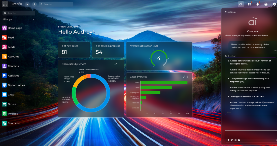 ai crm, no code bpm platform